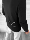 Hanorac barbati negru slim fit 2728 44-2
